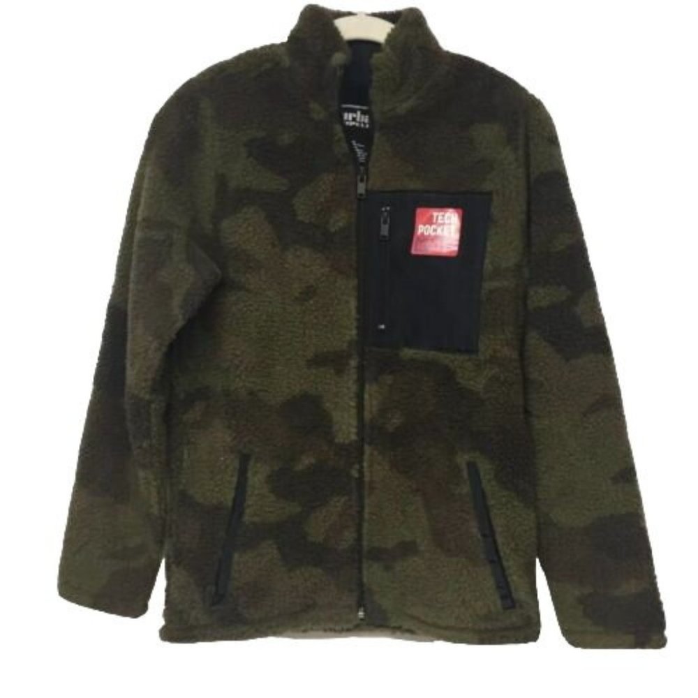 Urban Pipeline Fleece Jacket Camouflage Children Youth  Zip Tech Pocket